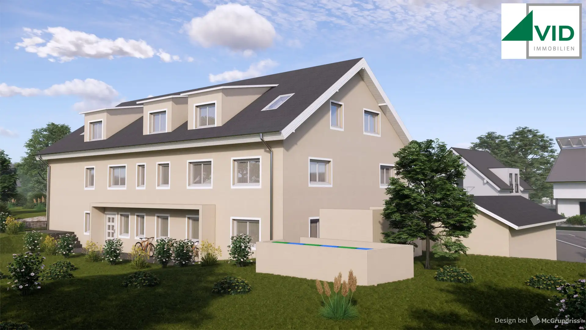 Visualisierung Fuchsberg Eingang, Bild mit frdl. Genehmigung von VID Immobilien